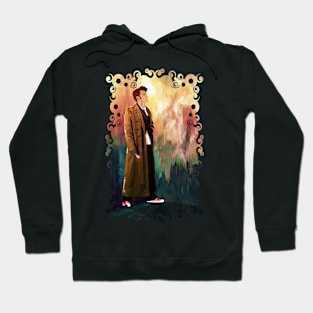 10th Doctor with full color abstract background Hoodie